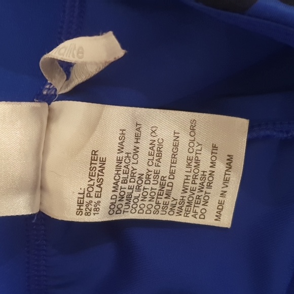 Adidas Stellarsport Size XS (approx 8) Blue Leggings - Picture 5 of 7